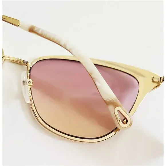 NWT Chloé Women'sFelicy Cat-Eye Metal Frame Sunglasses